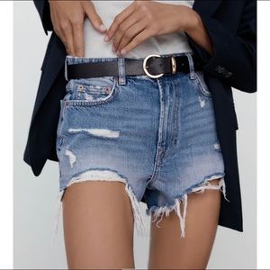 NWT Zara ZW The High Waist Short Sz 6